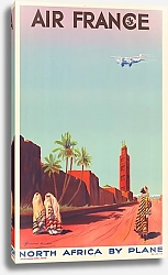Постер Air France – North Africa by plane