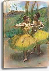Постер Дега Эдгар (Edgar Degas) Dancers with yellow skirts, c.1896