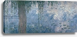 Постер Моне Клод (Claude Monet) Waterlilies: Morning with Weeping Willows, 1914-18