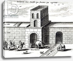 Постер Школа: Голландская 17в A Doorway in the Great Wall,from 'China illustrated' by Athanasius Kircher 1667