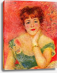 Постер Ренуар Пьер (Pierre-Auguste Renoir) Портрет Жанны Самари