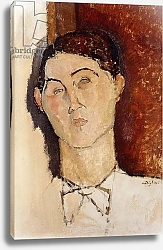 Постер Модильяни Амедео (Amedeo Modigliani) Head of a Young Man; Tete de Jeune Homme, c.1916