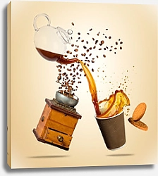 Постер Летающий кофе