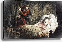 Постер Дадли Роберт Macbeth about to murder King Duncan, 1890