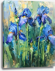 Постер Blue irises
