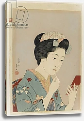 Постер Хасигути Гоё Woman Applying Lip Rouge,Taisho era, February 1920