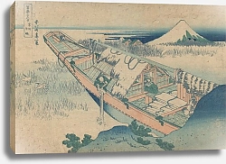 Постер Хокусай Кацушика Ushibori in Hitachi Province