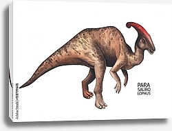 Постер Акварельный динозавр