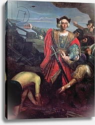 Постер Школа: Испанская Arrival of Cristobal Colon in America