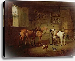 Постер Шалон Анри The Blacksmith's Shop, c.1810-20