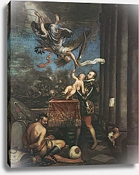 Постер Тициан (Tiziano Vecellio) Allegory of the Battle of Lepanto, 1573-1575