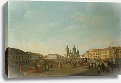 Постер Вид Сенной площади в Петербурге