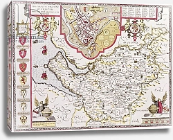 Постер Спид Джон The Countye Palatine of Chester, 1611-12