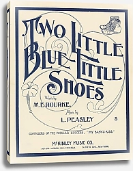 Постер Неизвестен Two little, blue little shoes