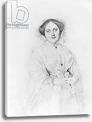 Постер Ингрес Джин Portrait of Madame Ingres, 1852