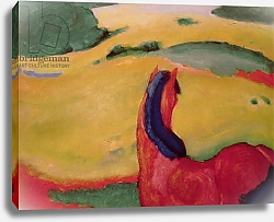Постер Марк Франц (Marc Franz) Horse in a landscape, 1910
