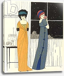 Постер Ирибе Поль Two empire line evening dresses, from 'Les Robes de Paul Poiret' 1908