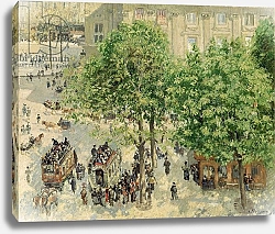 Постер Писсарро Камиль (Camille Pissarro) Place du Theatre-Francais, Spring, 1898