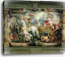 Постер Рубенс Петер (Pieter Paul Rubens) The Triumph of the Church over Fury, Hatred and Discord, before 1628