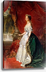 Постер Школа: Австрийская 19в. Portrait of Empress Eugenie of France