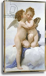 Постер Бугеро Вильям (Adolphe-William Bouguereau) The First Kiss