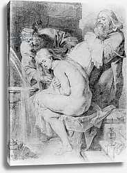 Постер Рубенс (последователи) Susanna and the Elders, drawn by Lucas Vorsterman, c.1620