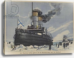 Постер Школа: Французская 20в. Icebreaker and ferry on Lake Baikal, Siberia