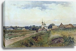 Постер Маковская Александра Пейзаж с церковью 2