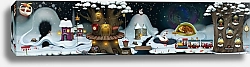 Постер Сказочная зимняя ночь