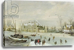 Постер Аверкамп Баренд Winter Landscape 10