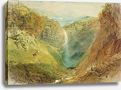 Постер Тернер Уильям (William Turner) Hardraw Fall, Yorkshire, c.1820