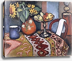 Постер Макке Огюст (Auguste Maquet) Still Life with Sunflowers II, 1911