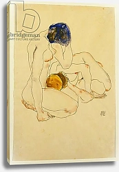 Постер Шиле Эгон (Egon Schiele) Two Friends, 1912