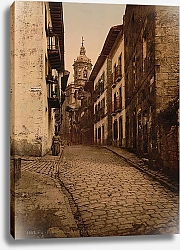 Постер Испания. Фуэнтеррабиа, вид улицы