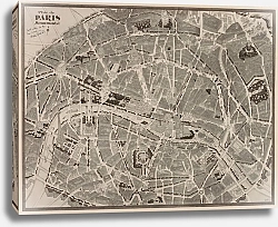Постер Бартон Ральф Plan de Paris Monumental