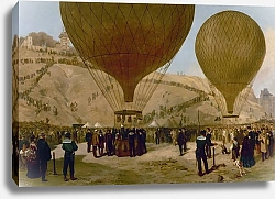 Постер Дидье Жюль Départ de Léon Gambetta pour Tours sur le ballon;Armand-Barbès, le 7 octobre 1870, à Montmartre