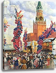 Постер Кустодиев Борис Easter Market at the Moscow Kremlin, 1917