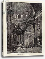 Постер Бауэрнфайнд Густав Interior of St Peter's Basilica