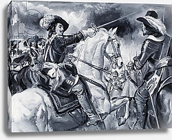 Постер Рейнер Поль Battle scene depicting Royalists led by Charles I