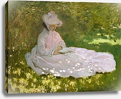 Постер Моне Клод (Claude Monet) Весна, 1872