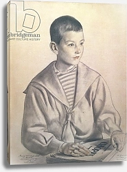 Постер Кустодиев Борис Portrait of Dmitri Dmitrievich Shostakovich as a Child, 1919