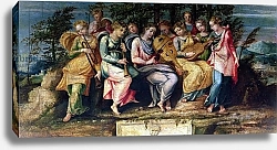 Постер Школа: Итальянская 17в. Apollo and the Muses, 1600