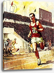 Постер МакКоннел Джеймс Running a marathon in the Olympics