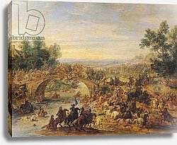 Постер Мюлен Адам Cavalry Battle on a Bridge