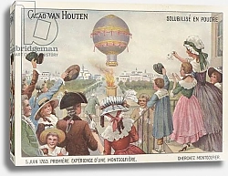 Постер Школа: Французская 20в. First flight of the Montgolfier Brothers' balloon, 5 June 1783