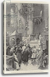 Постер Хаенен Фредерик де The Coronation of the Czar, the Public inspecting the Preparations in the Church of the Assumption