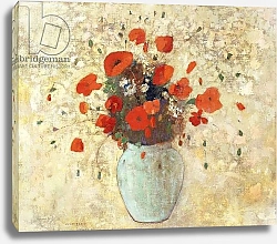 Постер Редон Одилон Vase of Poppies; Vase de Coquelicots, 1905-09