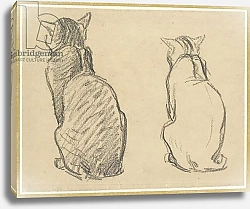 Постер Стейнлен Теофиль Two Studies of a Cat
