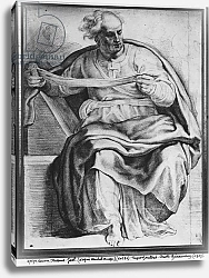 Постер Рубенс Петер (Pieter Paul Rubens) The Prophet Joel, after Michelangelo Buonarroti