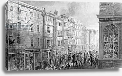 Постер Шарф Джордж (грав) The Strand from the corner of Villiers Street, 1824